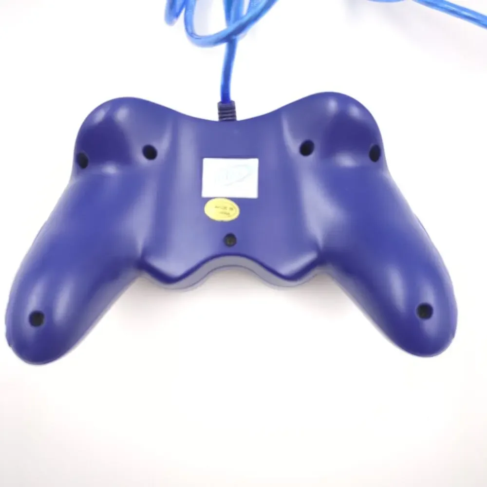 INTEC Wired Controller for PlayStation 1 PS1 PS2 Dual Analog Turbo Blue Tested